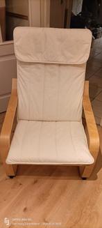 Ikea Poäng Stoel - Comfortabel en Stijlvol, Minder dan 50 cm, Gebruikt, Minder dan 75 cm, Scandinavisch