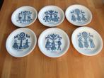 6 Klederdracht boterhambordjes van Royal Sphinx Maastricht., Nieuw, Ophalen of Verzenden, Bord(en), Overige stijlen
