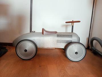 Goki trapauto loopauto zilver vintage beschikbaar voor biedingen