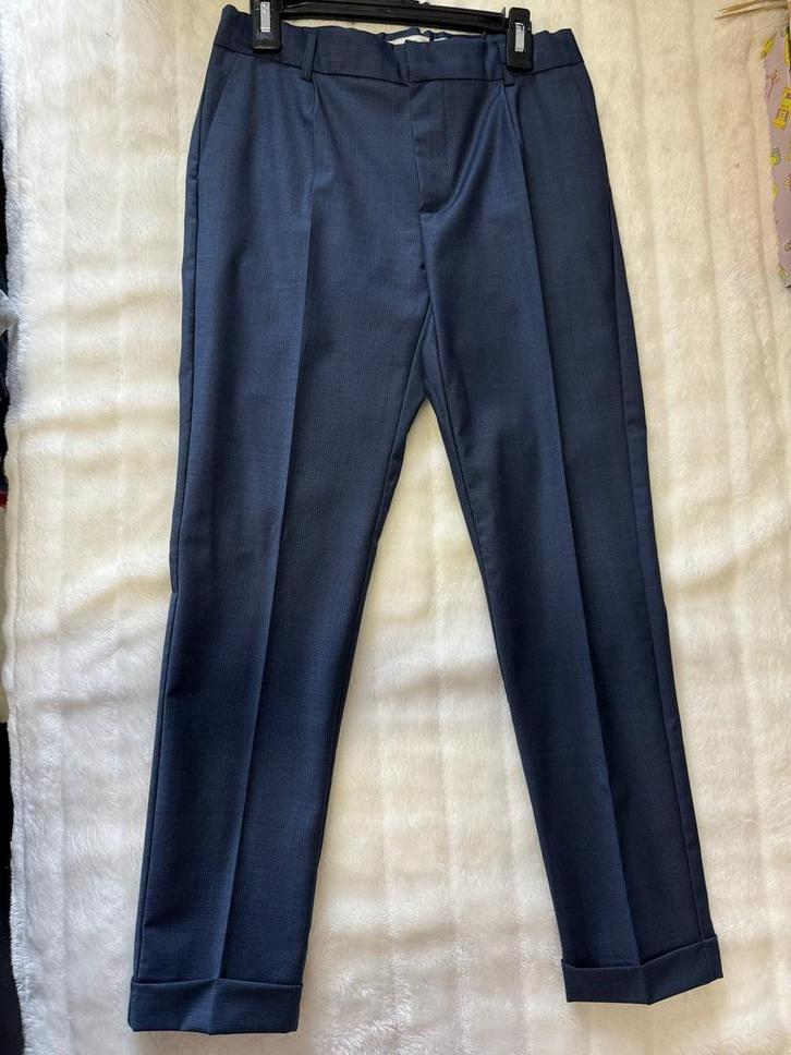 Zara wollen broek / pantalon - blauw - maat 140, Kinderen en Baby's, Kinderkleding | Maat 140, Zo goed als nieuw, Jongen, Broek