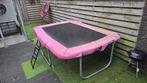 Roze trampoline met ladder, Ophalen, Gebruikt