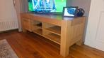 Massief Licht Eiken TV Meubel Goossens, Ophalen, 50 tot 75 cm, Minder dan 100 cm