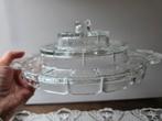Wmf kristallen vintage hapjes schaal, leuk! Zie voorbeeld, Ophalen of Verzenden, Glas, Overige stijlen