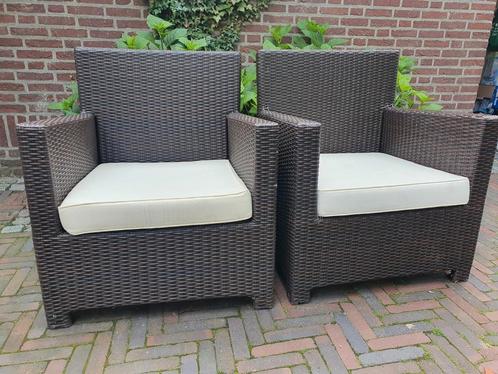1, 2, 3 of 4 stoelen, Tuin en Terras, Tuinsets en Loungesets, Gebruikt, Wicker, 4 zitplaatsen, Stoel, Ophalen