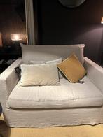 Haomy love-seat, afneembaar linnen hoes, Huis en Inrichting, Fauteuils, Nieuw, Natuurlijk wonen, 100 tot 125 cm, Stof