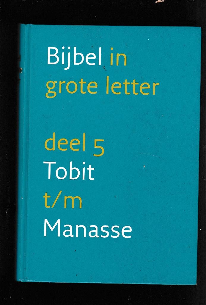 Bijbel in grote letter Deel 5-Tobit t/m Manasse Nieuw, Ophalen of Verzenden, Nieuw