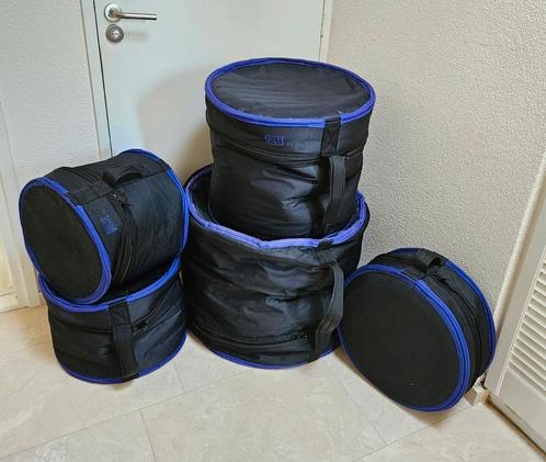 Drum bags drumhoezen set hoezenset tassen hoezen drumbags, Muziek en Instrumenten, Instrumenten | Toebehoren, Zo goed als nieuw