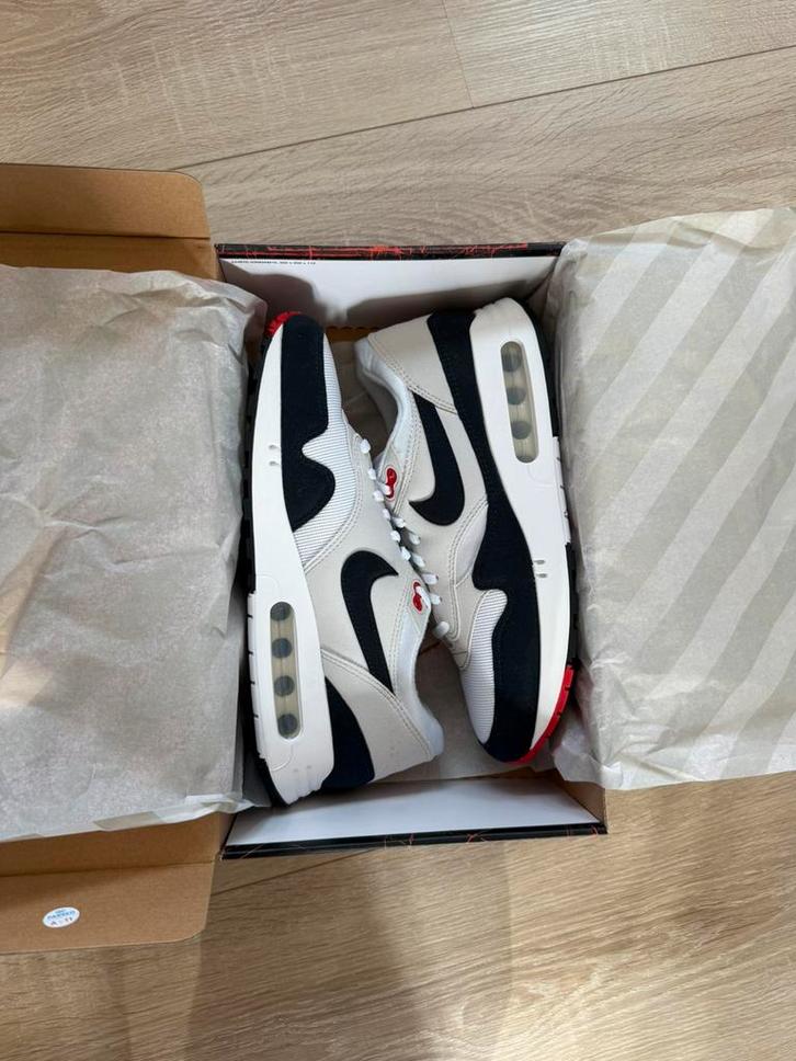 Nike Air Max 1 “Big Bubble- Obsidian”, Kleding | Heren, Schoenen, Nieuw, Sneakers of Gympen, Blauw, Ophalen of Verzenden