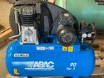 Abac compressor 3 pk 90 liter, Verzenden, Zo goed als nieuw, 200 tot 400 liter/min, 10 bar of meer