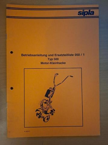 Onderdelenboek Agria 050/1 type 500 motorschoffel beschikbaar voor biedingen