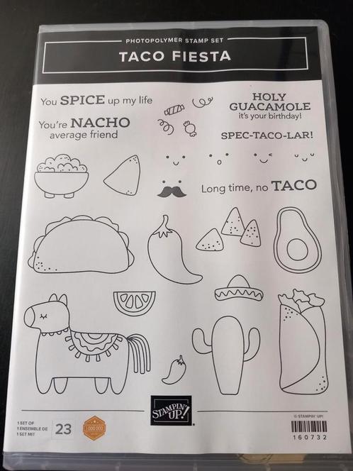Stampin Up Taco Fiesta, Hobby en Vrije tijd, Stempelen, Zo goed als nieuw, Ophalen of Verzenden