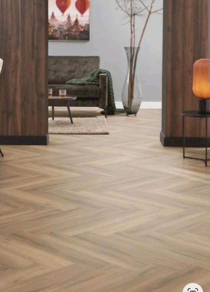 Pvc visgraat Spigato Natural Oak 3503 - 84m², Huis en Inrichting, Stoffering | Vloerbedekking, Nieuw, Overige typen, 75 m² of meer