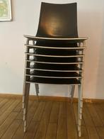 7 stoelen Zanotta zwart itaiaans design, Huis en Inrichting, Ophalen, Zwart, Italian Design, Vijf, Zes of meer stoelen
