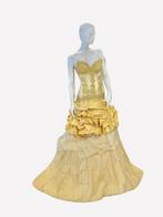 uitverkoop Trouwjurk goudkleurig maat 34,36,38, Ophalen of Verzenden, Nieuw, Geel, Trouwjurk