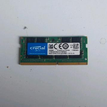 Crucial 8GB DDR4 SODIMM beschikbaar voor biedingen