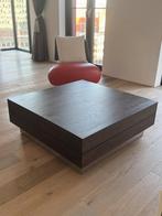 Salontafel | Massief hout | Donkerbruin | Goossens, Gebruikt, 50 tot 100 cm, Vierkant, 50 tot 100 cm
