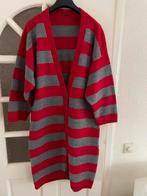 Vest knielengte rood en grijs  Maat L, Maat 42/44 (L), Ophalen of Verzenden, Geen merk, Gedragen
