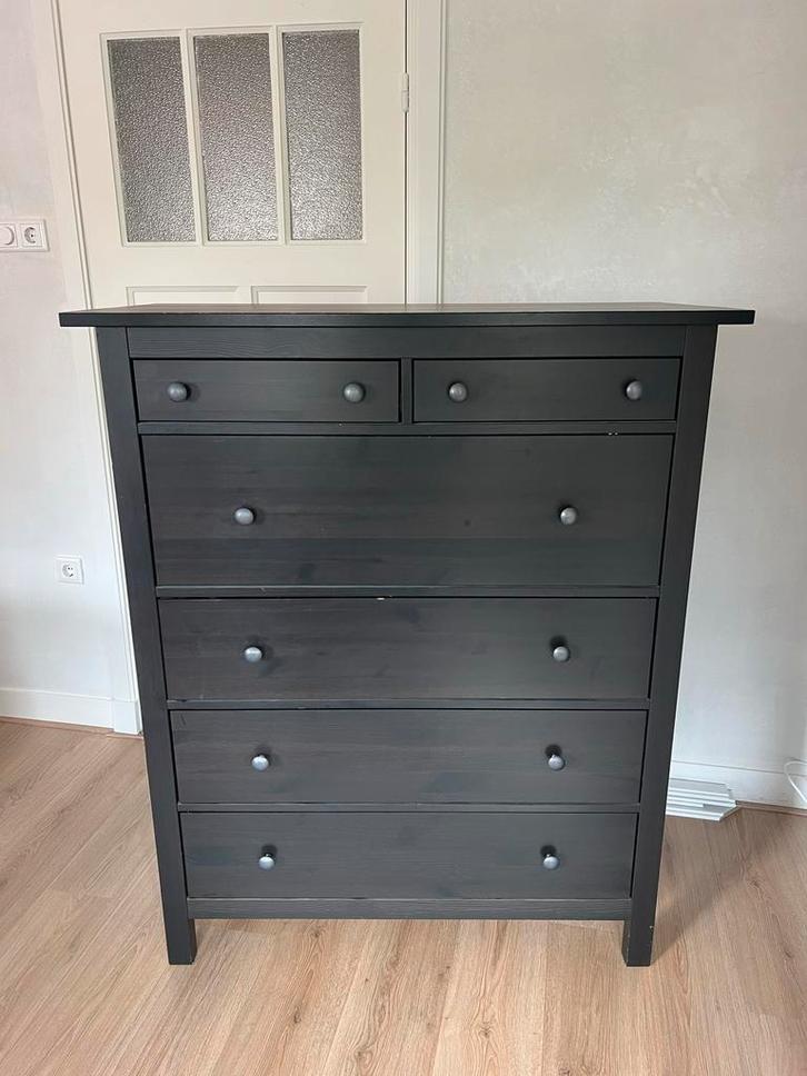 Hemnes Ladekast - Zes Lades, Huis en Inrichting, Kasten | Ladekasten, Gebruikt, 100 tot 150 cm, 100 tot 150 cm, 50 tot 75 cm, Grenenhout