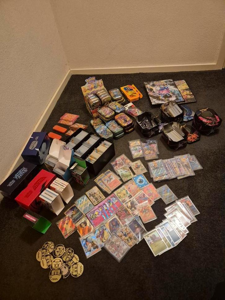Pokémon kaarten collectie: Rares, Bulk, Mini tins en meer, Hobby en Vrije tijd, Verzamelkaartspellen | Pokémon, Zo goed als nieuw