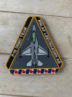 F-16 patch Demo Team Luchtmacht, Verzamelen, Luchtvaart en Vliegtuigspotten, Verzenden, Zo goed als nieuw, Patch, Badge of Embleem