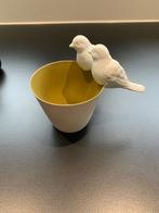Vaas vogeltjes, Huis en Inrichting, Woonaccessoires | Vazen, Ophalen of Verzenden, Overige kleuren, Glas, Minder dan 50 cm