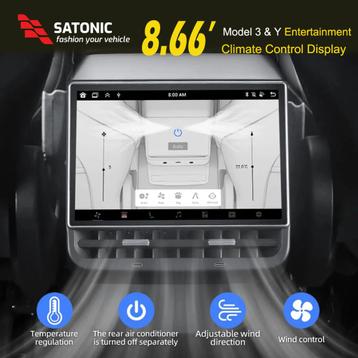 Tesla Satonic 8,66” Entertainment Scherm voor achterbank  beschikbaar voor biedingen