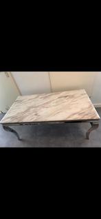 Marmeren eettafel en salontafel., 200 cm of meer, 50 tot 100 cm, Ophalen of Verzenden, Vier personen