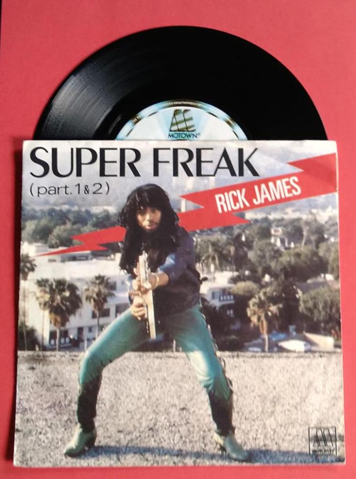 🎃Rick James - Super freak P1&2, Cd's en Dvd's, Vinyl Singles, Zo goed als nieuw, Single, Overige genres, 7 inch, Verzenden