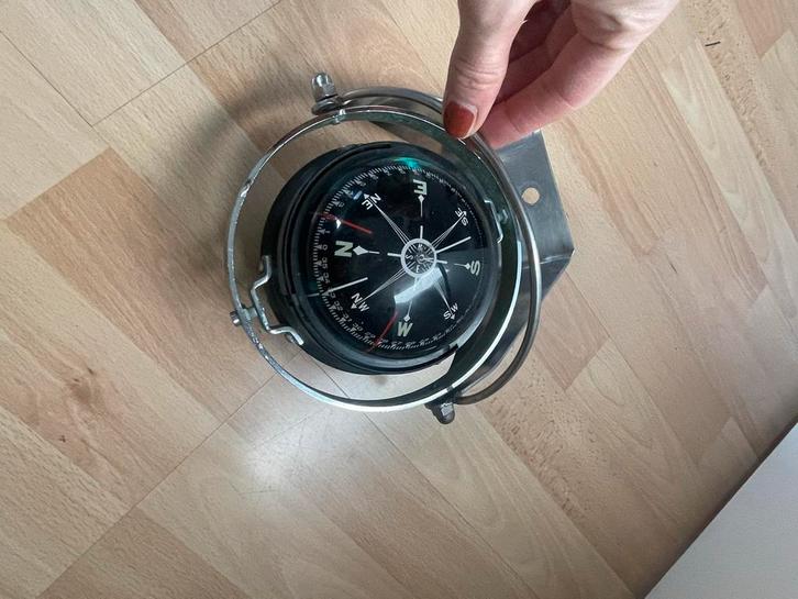 Vintage Nautisch Kompas - 30x20 cm, Watersport en Boten, Navigatiemiddelen en Scheepselektronica, Gebruikt, Gps of Kompas, Ophalen of Verzenden