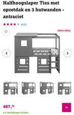 Bed Ties van Leen bakker, Huis en Inrichting, Slaapkamer | Stapelbedden en Hoogslapers, Ophalen, Hoogslaper, Eenpersoons, Zo goed als nieuw