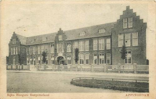 (388-419-041) Appingedam Rijks Hoogere Burgerschool, Verzamelen, Ansichtkaarten | Nederland, Groningen, Verzenden