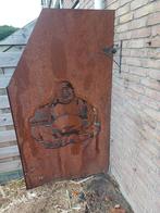 Cortenstaal Tuinafscheiding met Boeddha, Tuin en Terras, Tuinbeelden, Ophalen