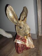 *Chique grote buste beeld haas/konijn met kroon Clayre&Eef*, Ophalen of Verzenden, Nieuw