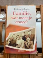 Frits Abrahams - Familie, wat moet je ermee?, Ophalen of Verzenden, Zo goed als nieuw, Nederland, Frits Abrahams