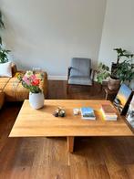 Houten Salontafel - Nieuwe Bank, Nieuwe Tafel!, Huis en Inrichting, Tafels | Salontafels, Ophalen, Gebruikt, 100 tot 150 cm, Eikenhout