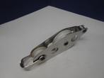 RVS Vioolblok / Katrol + hondsvot voor 6 - 8 mm, Watersport en Boten, Ophalen of Verzenden, Gebruikt, Lijn of Blok