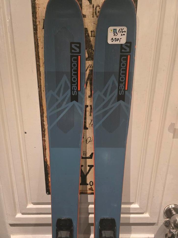 176cm SALOMON QST89 FREERIDE POEDER PARK SKIS, Sport en Fitness, Skiën en Langlaufen, Zo goed als nieuw, Ski's, Skiën, Salomon