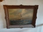 Schilderij met schip, Antiek en Kunst, Ophalen