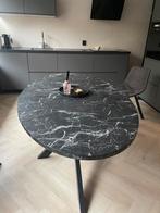 Eettafel Ovaal Marmerlook, Huis en Inrichting, Tafels | Eettafels, Zo goed als nieuw, 150 tot 200 cm, Ovaal, 50 tot 100 cm