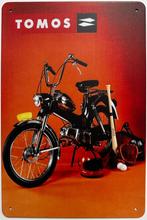 Tomos Bromfiets ei tank reclamebord van metaal wandbord deco, Reclamebord, Info@deconoord.nl, Verzenden, Deco Noord