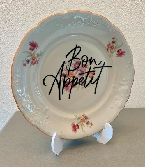 Sierbord Bon Appetit, Antiek en Kunst, Antiek | Wandborden en Tegels, Ophalen of Verzenden