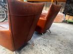 Label Cheo Fauteuils - Gerard van den Berg, Huis en Inrichting, Ophalen, Gebruikt, Leer, 75 tot 100 cm