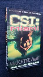 CSI Miami Vluchtgevaar - Max Allan Collins, Boeken, Thrillers, Gelezen, Ophalen of Verzenden