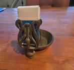 Art nouveau bronzen asbak luciferhouder, Antiek en Kunst, Ophalen of Verzenden