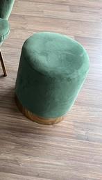 Velvet poefje (Forrest green), Ophalen, Minder dan 50 cm, Rond, Minder dan 50 cm