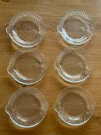 Vintage visserveerbordjes, Huis en Inrichting, Keuken | Servies, Ophalen of Verzenden, Bord(en), Overige stijlen, Glas
