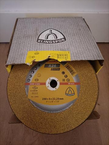 Doorslijpschijven Klingspor - Nieuw in doos! beschikbaar voor biedingen