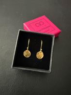 14 krt gold hamered earrings oorbellen handmade goudsmid, Hangers, Nieuw, Ophalen of Verzenden, Goud