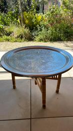 Marokkaanse tafel, Ophalen, Zo goed als nieuw, Rechthoekig, Hout