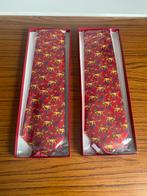 2 Rode stropdassen met leeuwen erop. Nieuw., Kleding | Heren, Stropdassen, Ophalen of Verzenden